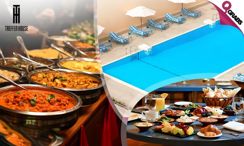 Thursday Indian Dinner Buffet & Pool Access at Treffen House Hotel!